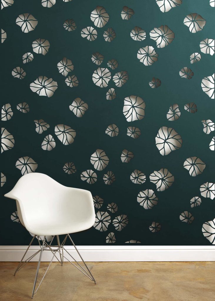 Metal laser cut panel by AJK Design Studio