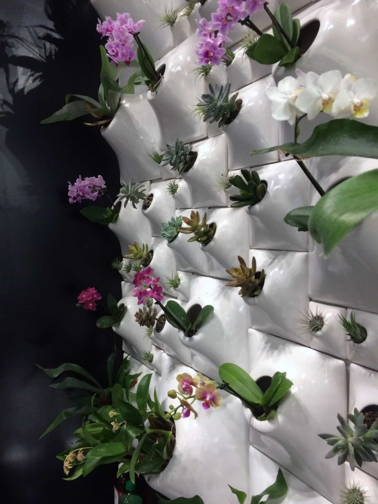 The Node Wall from The Node Collection by Pandemic Design Studio on exhibit at ICFF. Photo by: The Design Tourist 