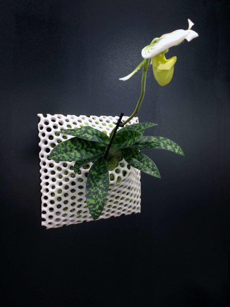 Individual ceramic node from The Node Collection by Pandemic Design Studio on exhibit at ICFF.