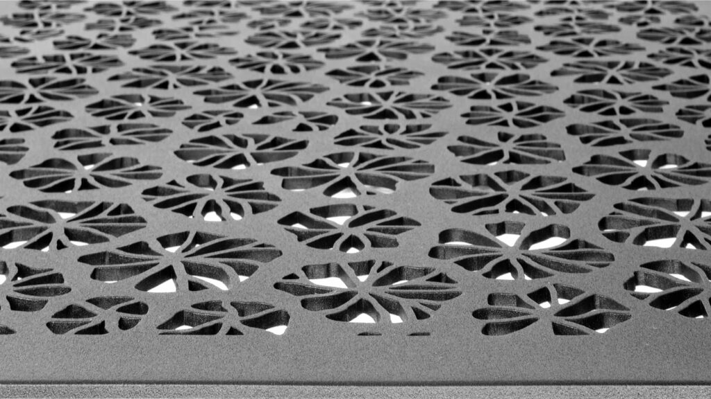 Metal laser cut panels by AJK Design Studio 