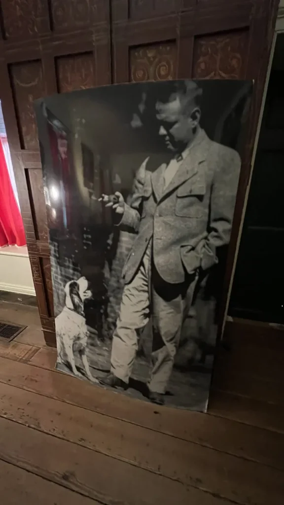 William Weeks photo displayed inside the museum.